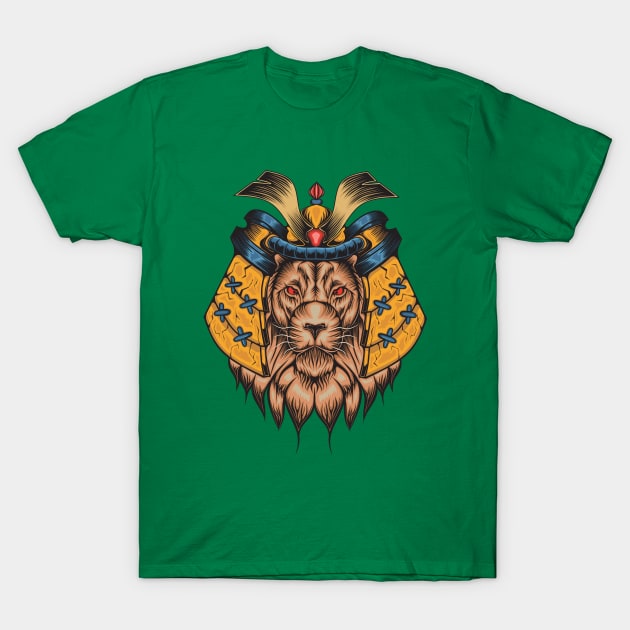 Mecha lion head T-Shirt by Mako Design 